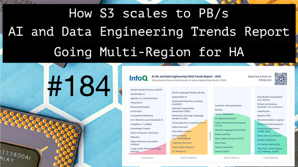 S3 scales to PB/s, AI and Data Engineering Trends Report, Multi-Region for HA and more in Architecture Weekly #184